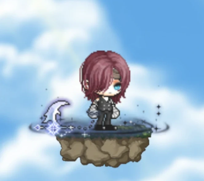 Regent standing on a floating island
